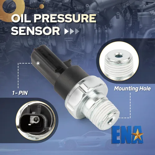 Miniatura 2 de ENA Interruptor del sensor de presión de aceite del motor compatible con Dodge Charger 1994-2010 Jeep Grand Cherokee Chrysler 300 VW Routan