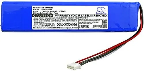 Miniatura 3 de Batería de repuesto para JBL JBLXTREME, Xtreme PN: JBL GSP0931134 5000mAh / 37.00Wh