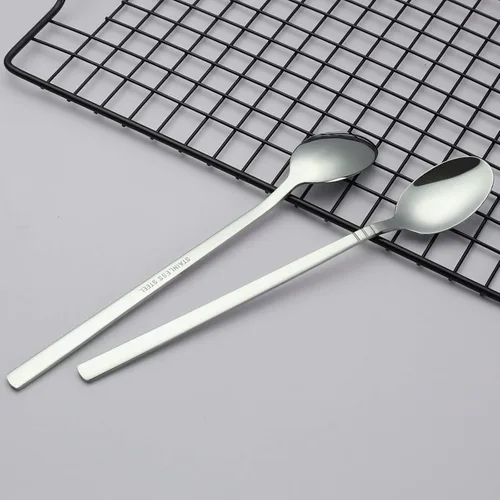 Miniatura 4 de Morcte Cuchara larga de té helado de 12 piezas, cuchara agitadora de mango largo de acero inoxidable Long Handle Iced Tea Spoon, Coffee Spoon, Ice