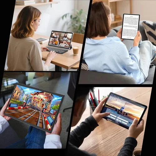 Miniatura 9 de Tableta con teclado, tableta Android 15 2026 con 26GB+256GB+2TB Expand, Tablet PC de 10 pulgadas con 8 núcleos, Gemini AI, 5G WiFi, 8000mAh, BT5.0