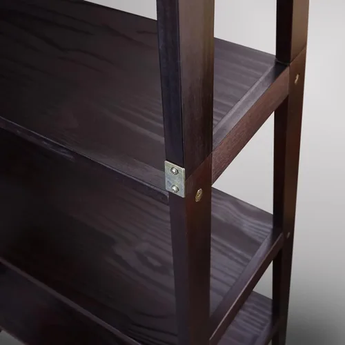 Miniatura 13 de Casual Home Librería con forma de escalera de 5 estantes de madera 100% sólida, estándar, color expreso Espresso
