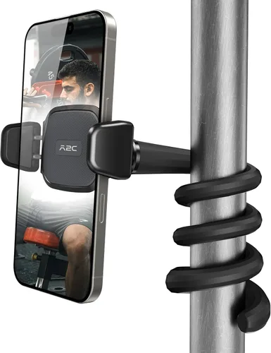 A2C Soporte flexible para teléfono para cinta de correr, pelotón, cochecito, carrito de compras, escritorio, cuello de cisne para teléfonos