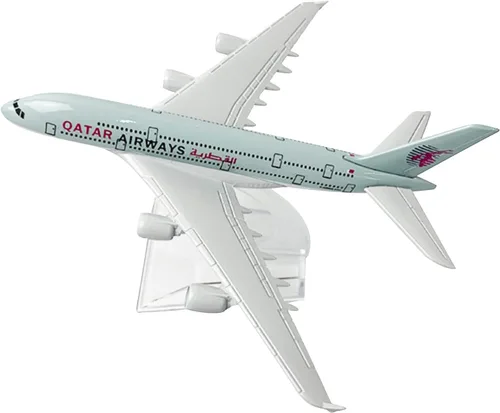 Miniatura 3 de 1:400 A380 Qatar Airways Avión Modelo Simulación Avión Modelo Avión Avión Modelo Aviación Aviación Modelo Kit de Aviación para Colección