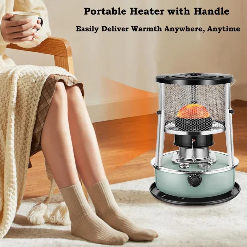 Miniatura 3 de Calentador y estufa de queroseno portátil 2 en 1, 9000 BTU, calentador de interior y exterior no eléctrico para camping, caza, cocina, hogar, garaje