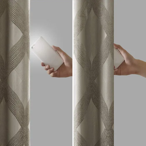Miniatura 6 de Sun Smart Bentley - Cortinas opacas para ventana, jacquard de punto Ogee, decoración de sala de estar, aislamiento térmico, bloqueo de luz