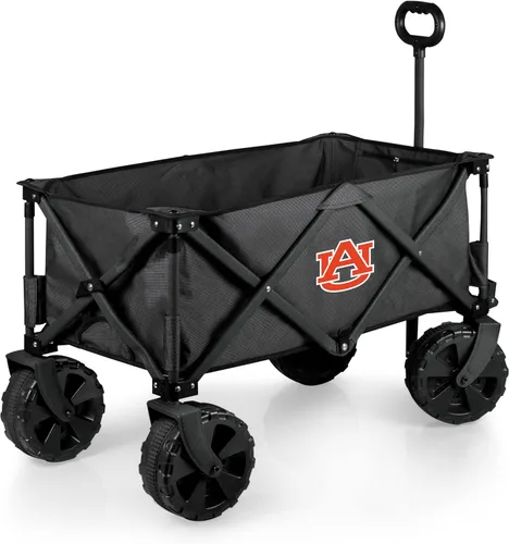 Miniatura 23 de PICNIC TIME NCAA Adventure Wagon Elite - Carro de playa plegable todo terreno con ruedas grandes, tapa superior de mesa y forro suave para enfriar