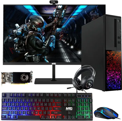 Miniatura 12 de TechMagnet PC de escritorio para juegos, Intel i5 6ª generación, Galaxy, 16 GB de RAM, SSD de 1 TB, nuevo monitor dual MTG de 24 pulgadas, RX 550