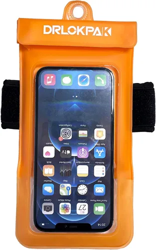 DRLOKPAK Funda impermeable para teléfono, brazalete para surf, bolsa seca flotante impermeable para iPhone 15 14 13 12 Pro Max XS Plus Se Galaxy S23