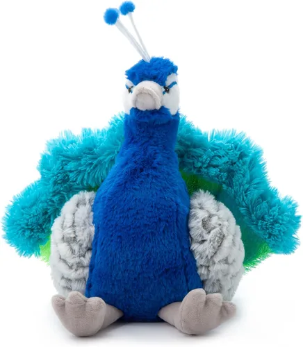 The Petting Zoo Peluche de pavo real, regalos para niños, animales salvajes del zoológico Onez, juguete de peluche de pavo real de 12 pulgadas