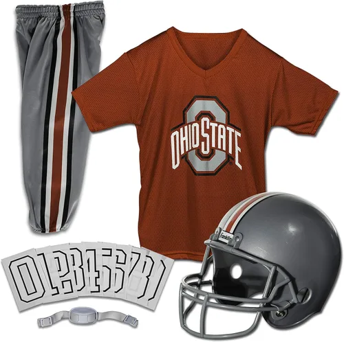 Miniatura 33 de Franklin Sports NCAA - Conjunto de uniforme de fútbol americano para niños, camiseta de fútbol universitario, casco + pantalones para niños y niñas