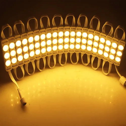 Miniatura 7 de Super brillante 110V 100pcs nuevo modelo 2835 3 LED módulo blanco cálido 120-150LM por módulo impermeable luz decorativa para letreros de letras
