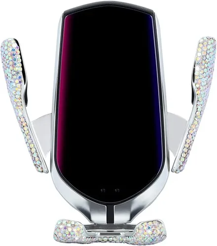 Miniatura 9 de eing Bling Soporte de teléfono para automóvil, soporte de teléfono celular para automóvil, cargador USB inalámbrico para automóvil, soporte de taza