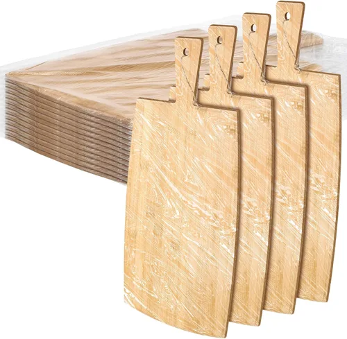 Miniatura 11 de Patelai Juego de 12 Tablas de Cortar de Madera con Asas, Tablas de Cortar Grandes para Servir en la Cocina, Tablas de Cortar Simples a Granel