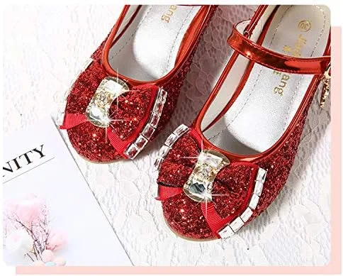 Miniatura 5 de Cadidi Dinos Zapatos de vestir para niñas, zapatos de fiesta de boda, zapatos de tacón Mary Jane Princesa (bebéniño pequeñoniño grande)