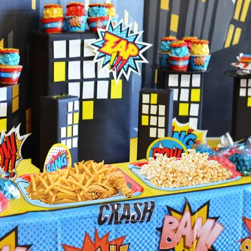 Miniatura 3 de 80 platos controladores de fiesta de cumpleaños de 11 pulgadas, decoraciones de videojuegos para niños, suministros de fiesta