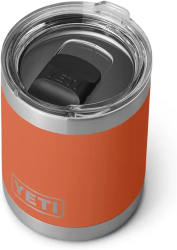 Miniatura 10 de Yeti Rambler Vaso corto de 10 onzas con aislamiento térmico al vacío, de acero inoxidable, con tapa MagSlider Rosa arenisca.
