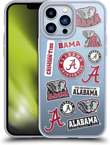 Miniatura 158 de Head Case Designs Funda de gel suave con licencia oficial de la Universidad de Alabama UA Collage compatible con Apple iPhone 13 Pro Max