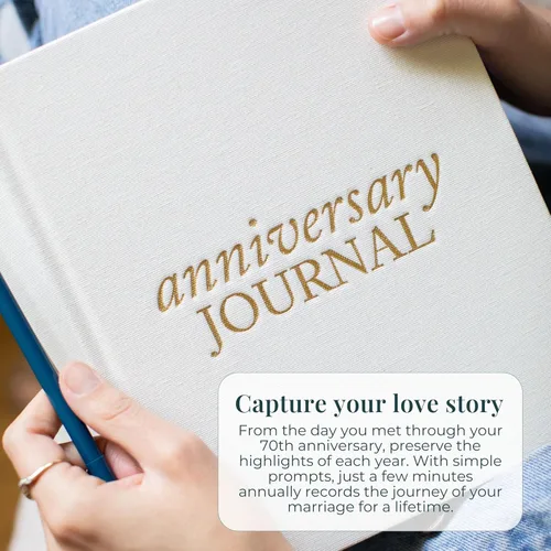 Miniatura 4 de DUNCAN & STONE PAPER CO. Diario de aniversario de boda, diario de aniversario para pareja, cuaderno de boda y más, libro de recuerdos de boda