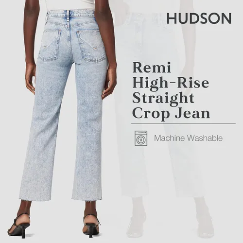 Miniatura 4 de HUDSON Jeans Remi de tiro alto, recortados, pierna recta para mujer