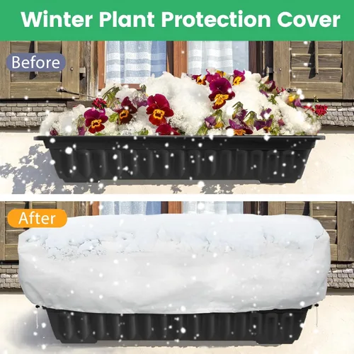 Miniatura 3 de Cubiertas para Plantas con Protección contra Heladas, Paquete de 2, Cubierta Rectangular para Cama de Jardín Elevada de 4.1 x 2 x 1.6 pies