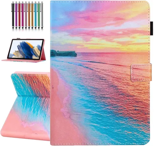 Miniatura 9 de Funda para Samsung Galaxy Tab A8 de 10.5 pulgadas modelo 2022 (SM-X200/X205/X207), función de encendido y apagado automático, cubierta plegable