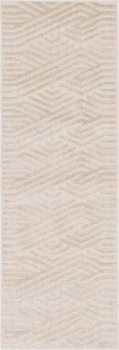 Miniatura 10 de Unique Loom Sabrina Soto Outdoor Collection Alfombra moderna, vibrante y tallada, 2 x 6 pies, beige