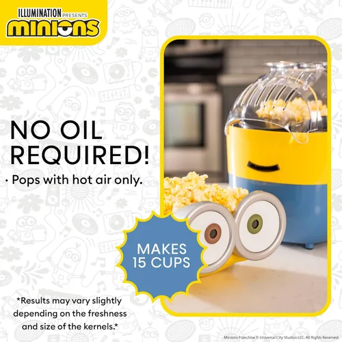 Miniatura 6 de Uncanny Brands Minions - Máquina para hacer palomitas de maíz - Electrodoméstico de cocina