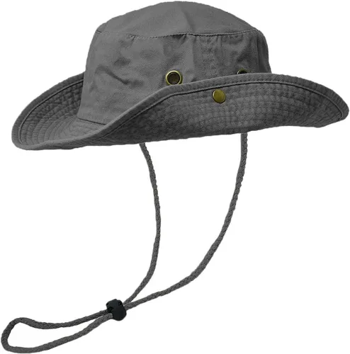 Miniatura 2 de Glory Max Sombrero de pescador de algodón lavado con correa de barbilla gorra de pesca Sun Safari Boonie Oliva
