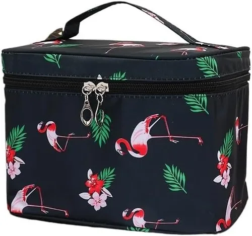Miniatura 13 de Bolsa De Maquillaje Portátil Impermeable Para Mujer, Organizador De Artículos De Tocador De Alta Capacidad, Estuches De Cosméticos De