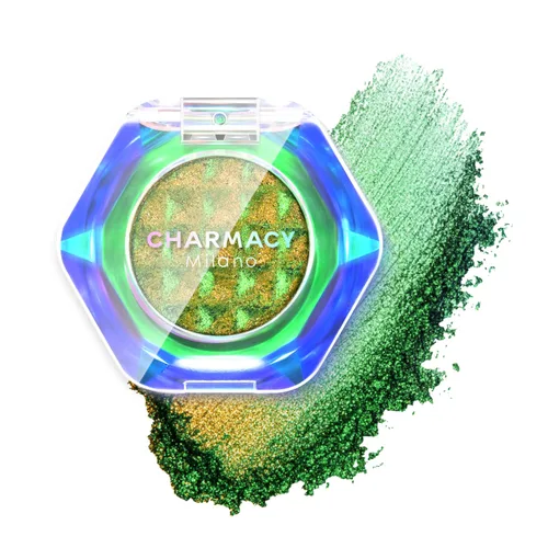 Miniatura 36 de CHARMACY Sombra de ojos multicromática con purpurina, sombra de ojos brillante con pigmentación intensa, sombra de ojos con acabado duocromático