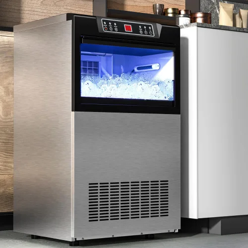 YITAHOME Máquina para hacer hielo de 100 libras, máquina de hielo comercial bajo encimera, certificado ETL y DOE, grandes máquinas de hielo