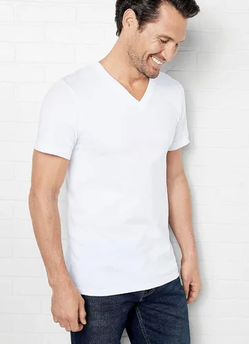 Miniatura 4 de Jockey Camiseta interior clásica con cuello en V para hombre, paquete de 3
