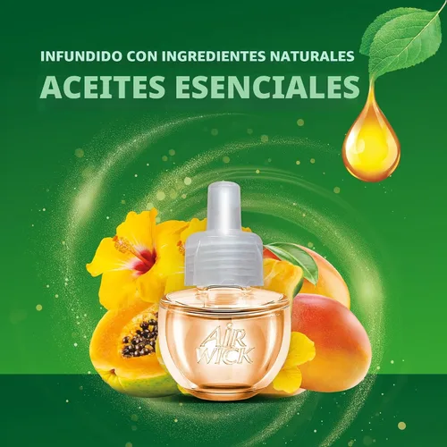 Miniatura 3 de Air Wick Recambios de aceite perfumado Plug-In, 2 unidades, papaya exótica hawaiana e flor de hibisco, ambientador, aceites esenciales