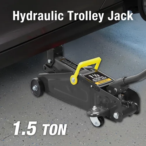 Miniatura 5 de BIG RED Torin - Gato hidráulico con ruedas para servicio/piso con caja de almacenamiento moldeada por soplado, capacidad de 1.5 toneladas