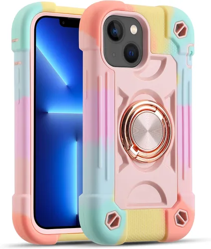 Miniatura 72 de MARKILL Funda compatible con iPhone Air de 6.5 pulgadas 2025 con soporte de anillo giratorio de 360 grados, protección contra caídas de grado