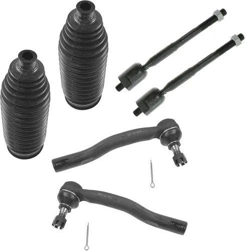 Miniatura 58 de TRQ Kit de dirección interior y exterior para lado del conductor y del pasajero delantero, con cremallera de dirección y fuelle de piñón compatible