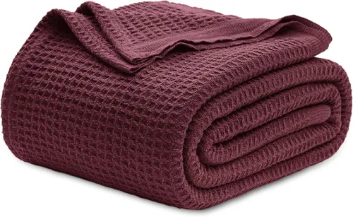 Miniatura 39 de Bedsure Gentlesoft - Manta de 100 % algodón, tamaño Twin XL, para dormitorio universitario, transpirable y suave, manta Twin de tejido waffle