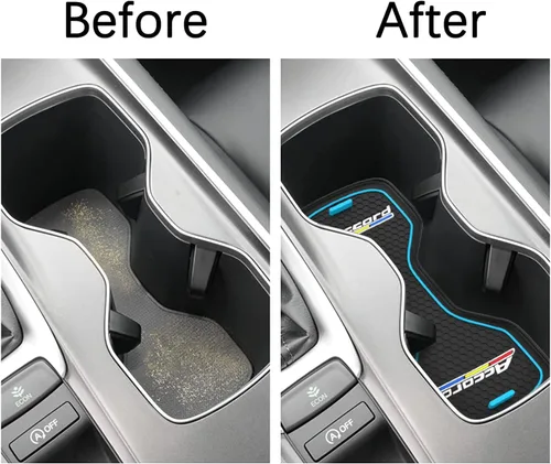 Miniatura 2 de Portavasos para automóvil compatible con accesorios Accord, posavasos impermeables, tapete antideslizante para portavasos de automóvil para Accord
