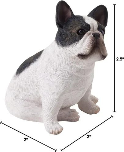 Miniatura 2 de Sandicast Escultura de bulldog francés de tamaño pequeño, sentado