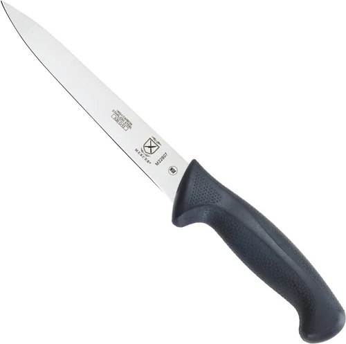 Miniatura 27 de Mercer Culinary M23880 Millennia Black Handle - Cuchillo para pan con mango negro, borde ondulado curvo de 10 pulgadas