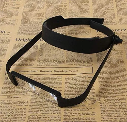 Lupa de joyería montada en la cabeza, lupa de lectura, lupa manos libres, lupa para cabeza de mano 1.6 x 2.0 x 2.5 x 3.5 X, lupa para lectura,