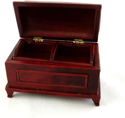 Miniatura 2 de Cofre de manta abovedada en miniatura para casa de muñecas