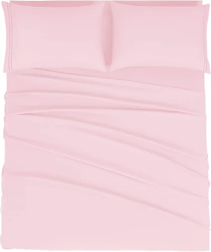 Miniatura 43 de Mejoroom Juego de sábanas de tamaño King – Sábanas y fundas de almohada de ropa de cama 1800 de lujo para hoteles – Sábana bajera con bolsillo