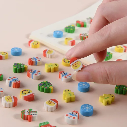 Miniatura 5 de 330 mini borradores de Navidad para niños, lindos borradores pequeños para bolsas de regalos, rellenos de calcetines, regalos de fiesta de Navidad
