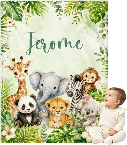 Miniatura 9 de Manta de bebé personalizada para niñas y niños, manta de bebé personalizada con nombre, mantas personalizadas con nombre para niños, manta de Lindas