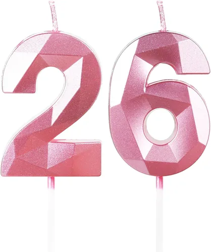 Miniatura 17 de Velas de cumpleaños número 15, velas número 15, velas de feliz cumpleaños de oro rosa para pastel, decoraciones de cobertura de pastel de diseño 3D
