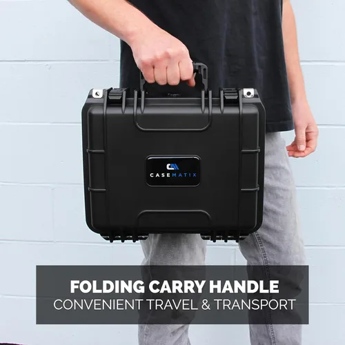 Miniatura 5 de CASEMATIX Two Gun Hard Case for 2 Handguns - TSA Approved Waterproof & Shockproof 2 Pistol Hard Case, Double Handgun Case with Accessory Storage for