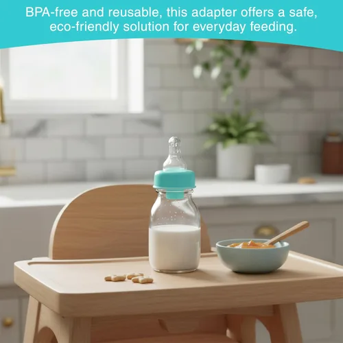 Miniatura 7 de Refresh-a-Baby - Adaptador de pezón reutilizable para biberón, convierte instantáneamente cualquier biberón en un sorbo con pezones de silicona