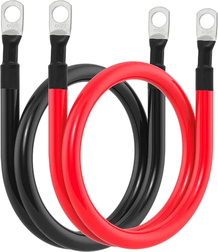 Miniatura 13 de Cable de batería 1/0 AWG 1/0AWG Calibre Cables de inversor de batería para automotriz, solar, marino, barco, RV, automóvil, motocicleta