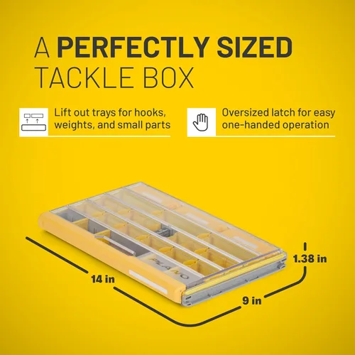 Miniatura 6 de Plano EDGE - Caja de utilidad para aparejos de terminales de alta calidad, transparente y amarillo, almacenamiento resistente al óxido, organizador